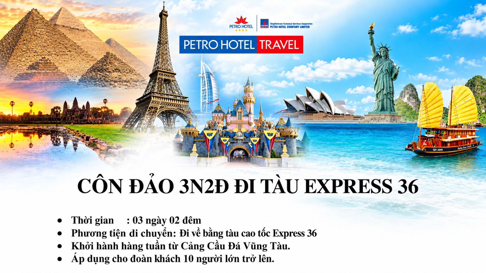 Tour Côn Đảo 3 Ngày 2 Đêm - Tàu Cao Tốc Express 36
